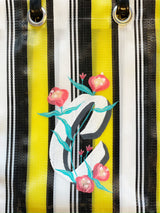 VIBALA Tasche (gelb/schwarz/weiss) mit Initialen, kreiert und handbemalt vom Künstler PATO.