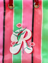 VIBALA Tasche (rot/grün/rosa) mit Initialen, kreiert und handbemalt vom Künstler PATO.
